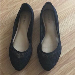 Torrid black lace flats